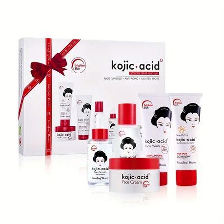 GuanJing Beauty Kojic Acid Skin Care Series 5 Piece Set